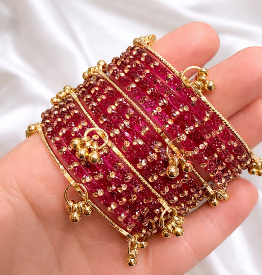 Raina Glass Bangle Set