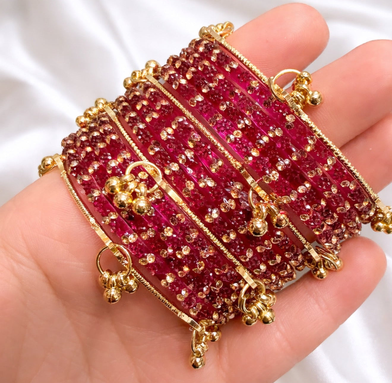 Raina Glass Bangle Set