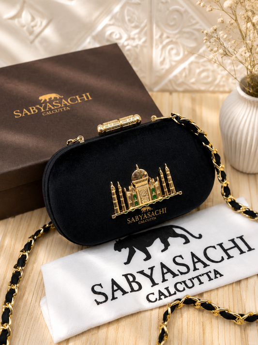 Sabya Premium Quality Taj Mahal Clutch-Suede Material